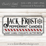 Vintage Jack Frost Peppermint Candies SVG File - 12x24 - Commercial Use SVG Files for Cricut & Silhouette