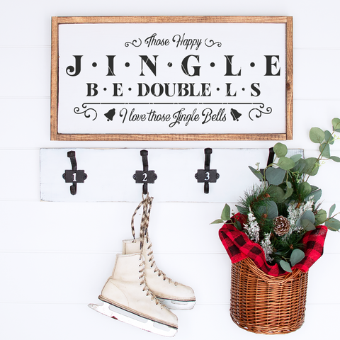 Vintage Christmas SVG Files | Jingle Bells Cut File | Cricut Designs SVG