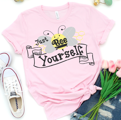 Just Bee Yourself Inspirational SVG File for Cricut/Silhouette
