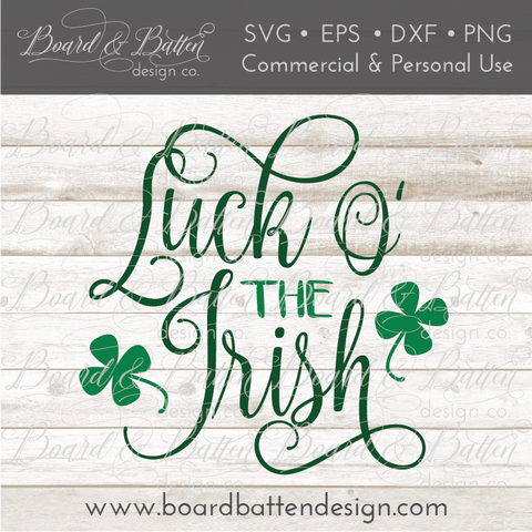 Luck O The Irish SVG File