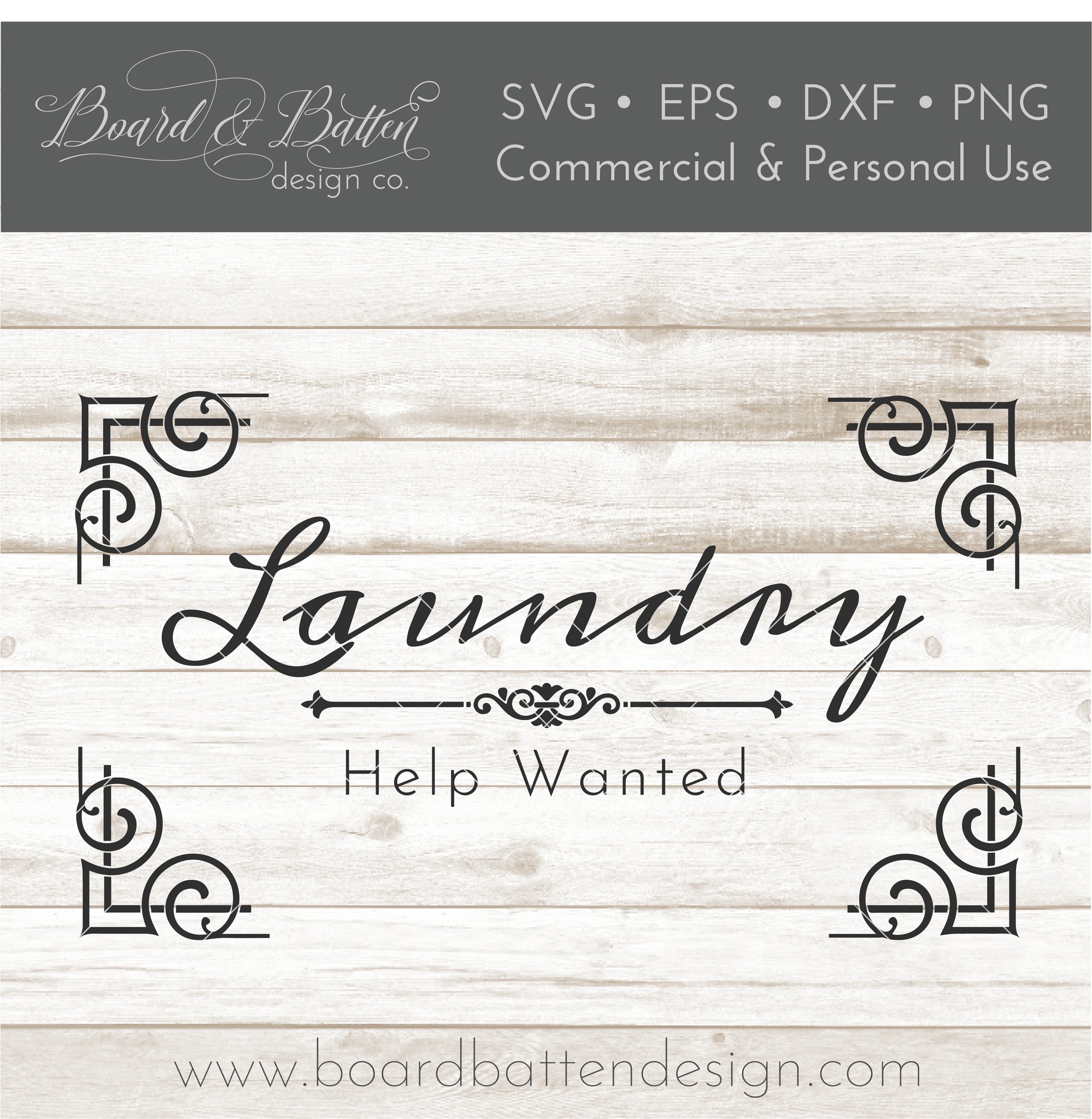 Laundry Help Wanted SVG File - Commercial Use SVG Files for Cricut & Silhouette