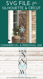 Winter/Christmas Porch Sign SVG File | Let It Snow Cut File Style 7 | Cricut Designs - Commercial Use SVG Files for Cricut & Silhouette