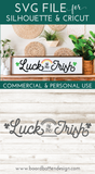 Luck of the Irish SVG File for St Patrick's Day (Style 2) - Commercial Use SVG Files for Cricut & Silhouette