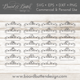 Mailbox Monogram Template SVG File - Commercial Use SVG Files for Cricut & Silhouette
