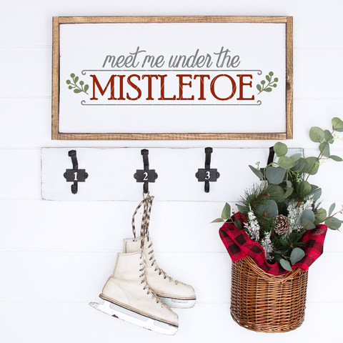 Meet Me Under The Mistletoe SVG File - Holiday SVG Files, Cricut Designs, Silhouette Files