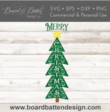 Porch Sign SVG | Merry Christmas SVG File | Style 7 | Cricut SVG Files - Commercial Use SVG Files for Cricut & Silhouette