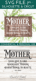 Mother Your Love Is Light Moonlight SVG File Quote - Commercial Use SVG Files for Cricut & Silhouette
