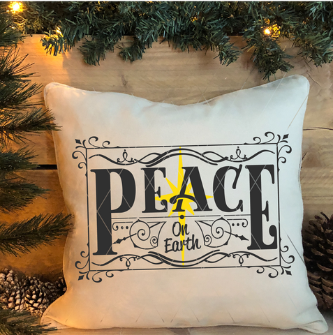 Peace On Earth SVG File for Spiritual Christmas | Holiday SVG Files | Cricut Designs