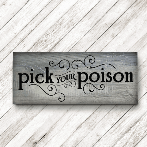 Spooky Vintage Pick Your Poison SVG File for Halloween