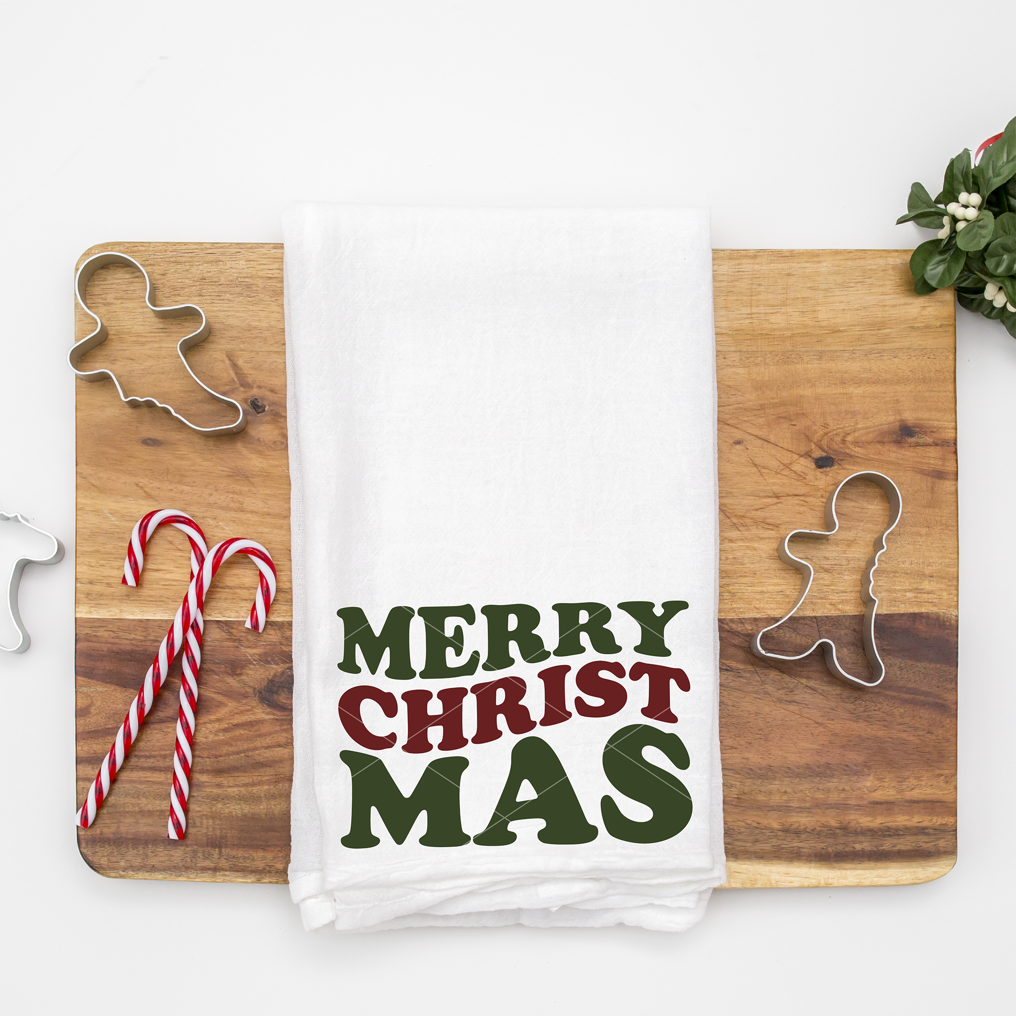 Merry Christmas SVG  Cutting Board SVG Laser Cut Files