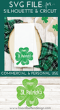 Happy St Patrick's Day Shamrock SVG File for Cricut/Silhouette - Commercial Use SVG Files for Cricut & Silhouette