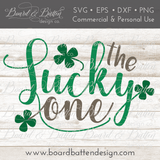 The Lucky One SVG File - Commercial Use SVG Files for Cricut & Silhouette