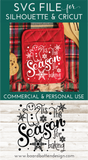 Tis The Season For Baking SVG File for Cricut/Silhouette, Christmas Potholder SVG - Commercial Use SVG Files for Cricut & Silhouette