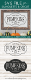 U pick Pumpkins SVG File for Fall/Autumn - Commercial Use SVG Files for Cricut & Silhouette