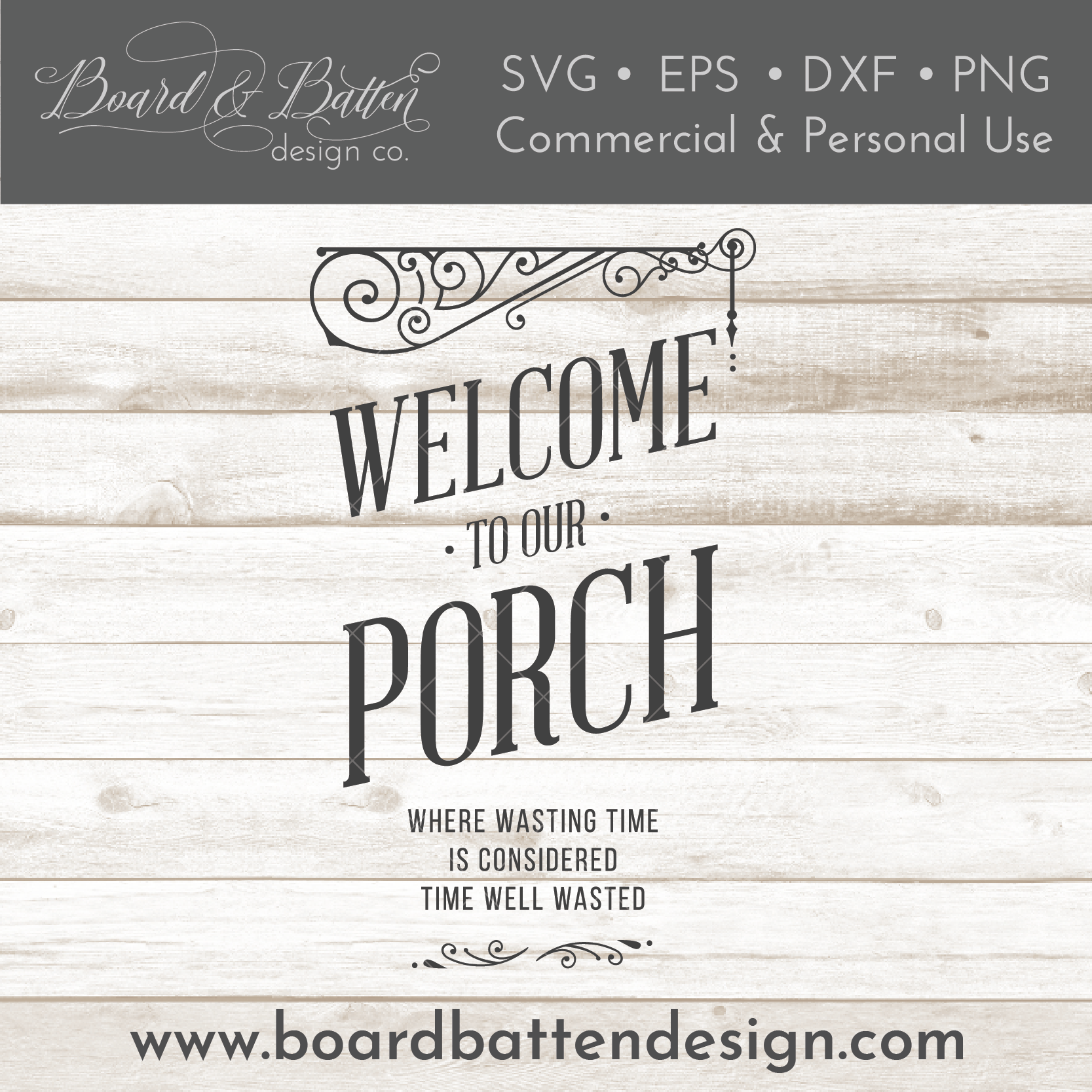 Welcome To Our Porch SVG File - Commercial Use SVG Files for Cricut & Silhouette