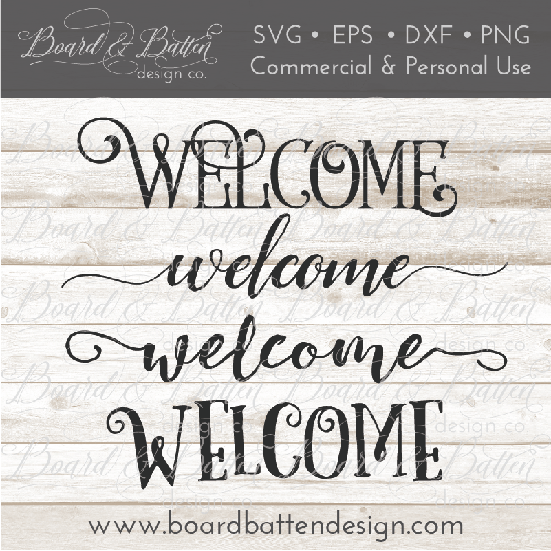 Welcome SVG File Set 1 - Commercial Use SVG Files for Cricut & Silhouette