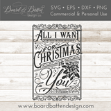All I Want For Christmas is You SVG File - Commercial Use SVG Files for Cricut & Silhouette