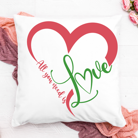 All You Need Is Love SVG File for Valentine's Day, Weddings, etc