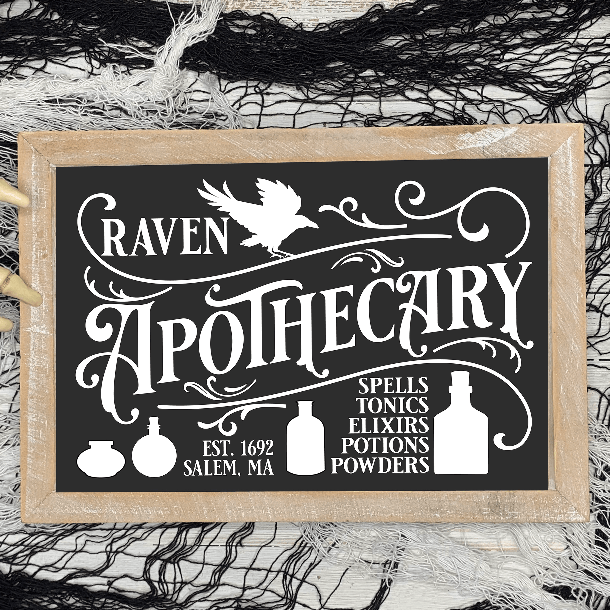 Vintage Halloween Apothecary Sign SVG File - Commercial Use SVG Files for Cricut & Silhouette