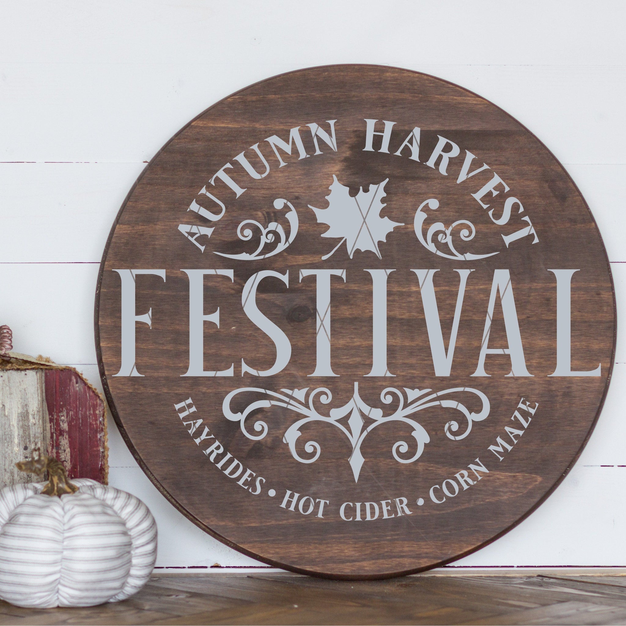 Autumn Harvest Festival SVG File for Fall - Commercial Use SVG Files for Cricut & Silhouette