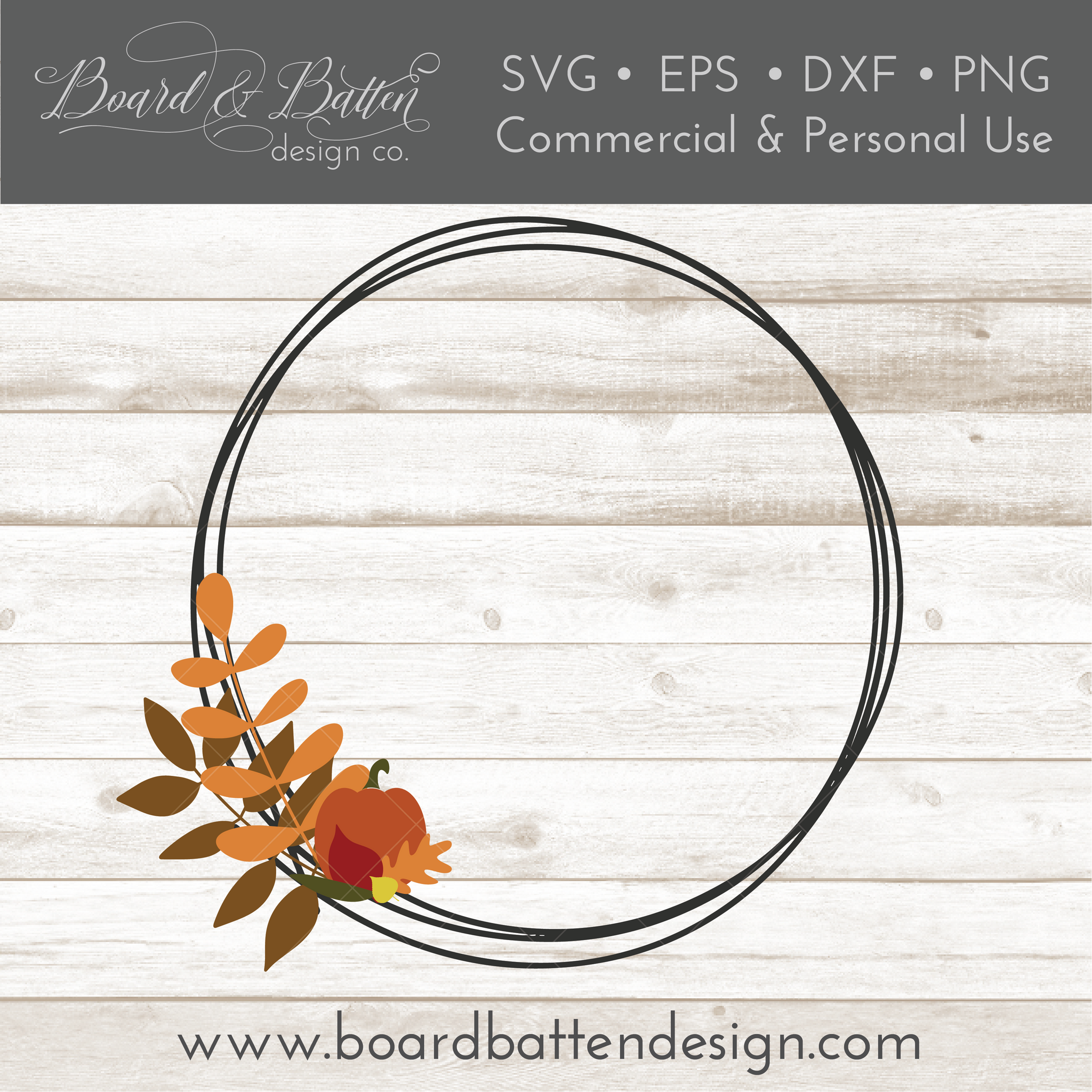 FLORAL FRAME in SVG Floral Wreath Monogram Frame Circle 