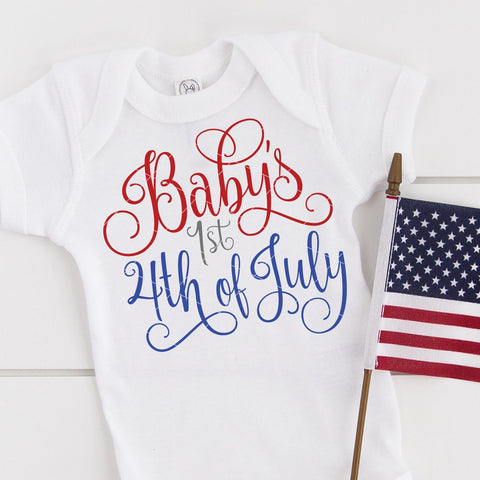 Baby's First 4th of July SVG File - Independence Day