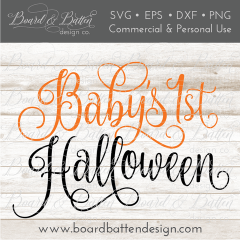 Baby’s First Halloween SVG File