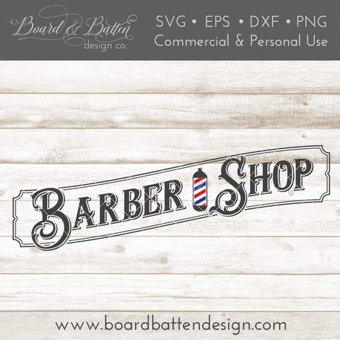 Vintage Barber Shop SVG File
