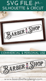 Vintage Barber Shop SVG File - Commercial Use SVG Files for Cricut & Silhouette