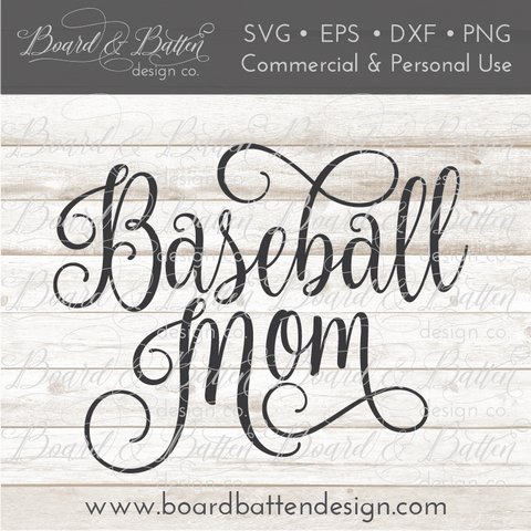 Baseball Mom SVG File