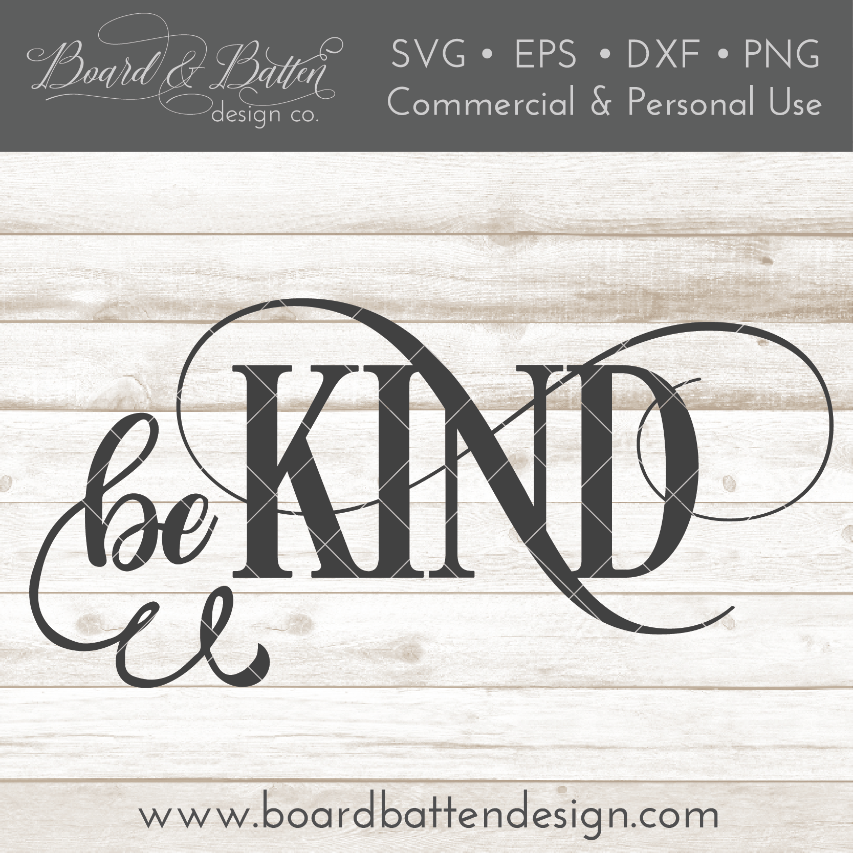 Be Kind Inspirational SVG File - Commercial Use SVG Files for Cricut & Silhouette
