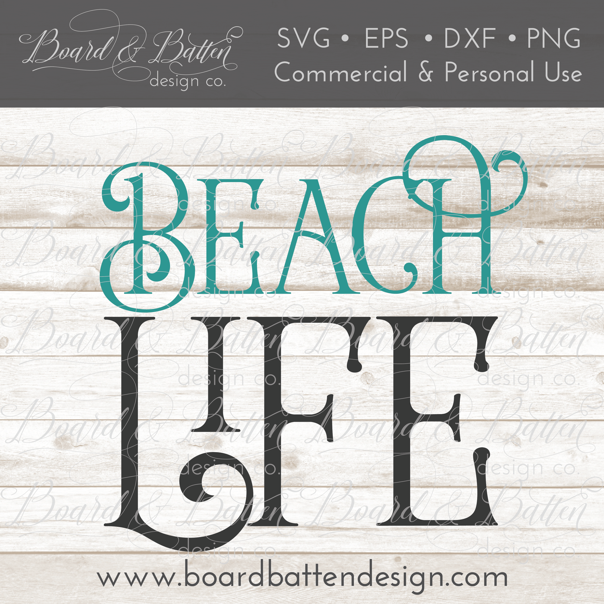 Beach Life SVG File - Commercial Use SVG Files for Cricut & Silhouette