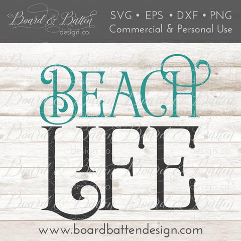Beach Life SVG File