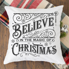 Vintage Believe In The Magic Of Christmas SVG File - Commercial Use SVG Files for Cricut & Silhouette