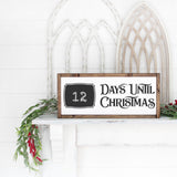 Blank Days Until Christmas Chalkboard Countdown SVG File - Commercial Use SVG Files for Cricut & Silhouette