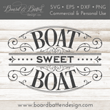 Victorian Style Boat Sweet Boat SVG File - Commercial Use SVG Files for Cricut & Silhouette
