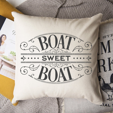 Victorian Style Boat Sweet Boat SVG File