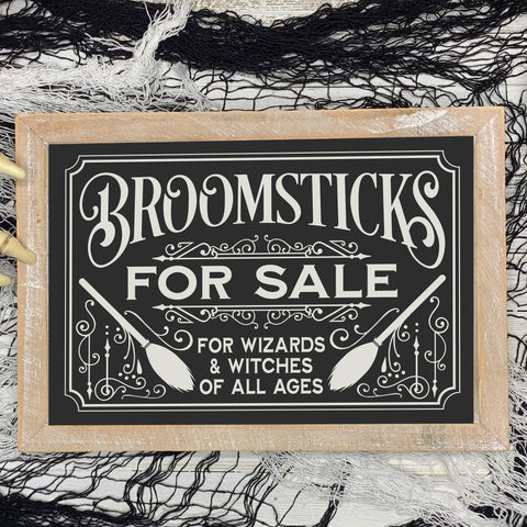 Broomsticks For Sale SVG File for Halloween