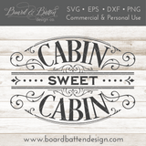 Victorian Style Cabin Sweet Cabin SVG File - Commercial Use SVG Files for Cricut & Silhouette