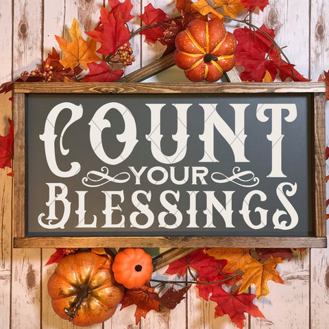 Count Your Blessings Vintage SVG File