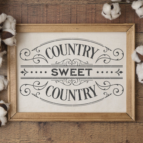 Victorian Style Country Sweet Country SVG Cut File