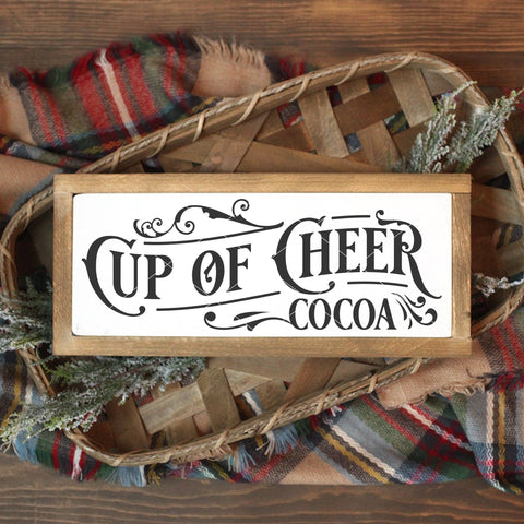 Victorian Style Cup Of Cheer SVG File