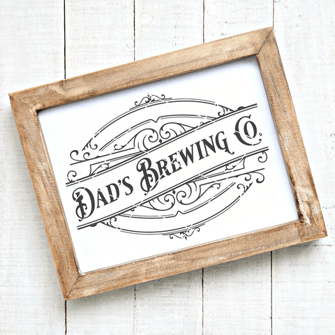 Dad's Brewing Co Vintage SVG File for Fathers