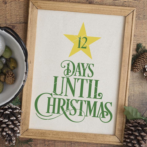 Christmas Tree Day Countdown SVG File