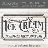 Delicious Ice Cream Vintage SVG File - Commercial Use SVG Files for Cricut & Silhouette