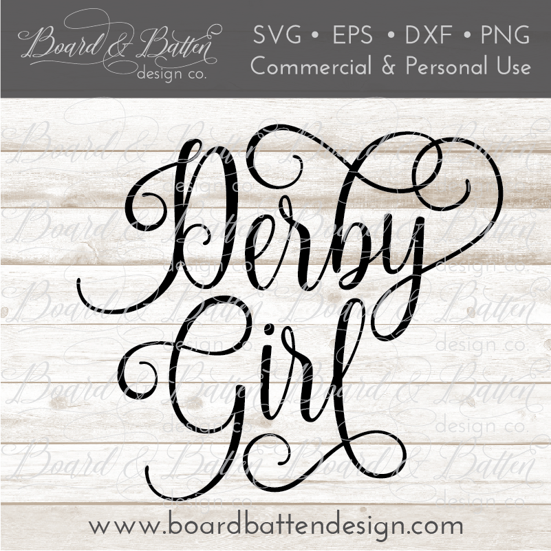 Derby Girl SVG File - Commercial Use SVG Files for Cricut & Silhouette