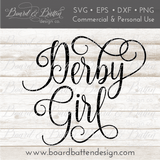 Derby Girl SVG File - Commercial Use SVG Files for Cricut & Silhouette
