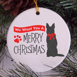 Christmas Dog Lover SVG File - We Woof You A Merry Christmas SVG for Cricut/Silhouette - Commercial Use SVG Files for Cricut & Silhouette