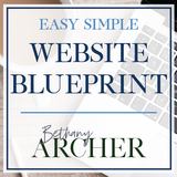 Easy Simple Website Blueprint - Commercial Use SVG Files for Cricut & Silhouette