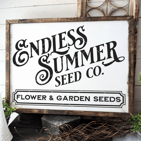 Endless Summer Seed Company SVG File for Gardeners